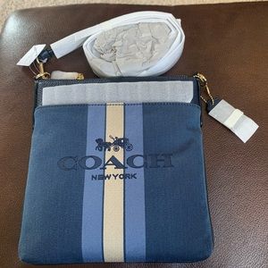 Authentic Coach  blue crossbody purse